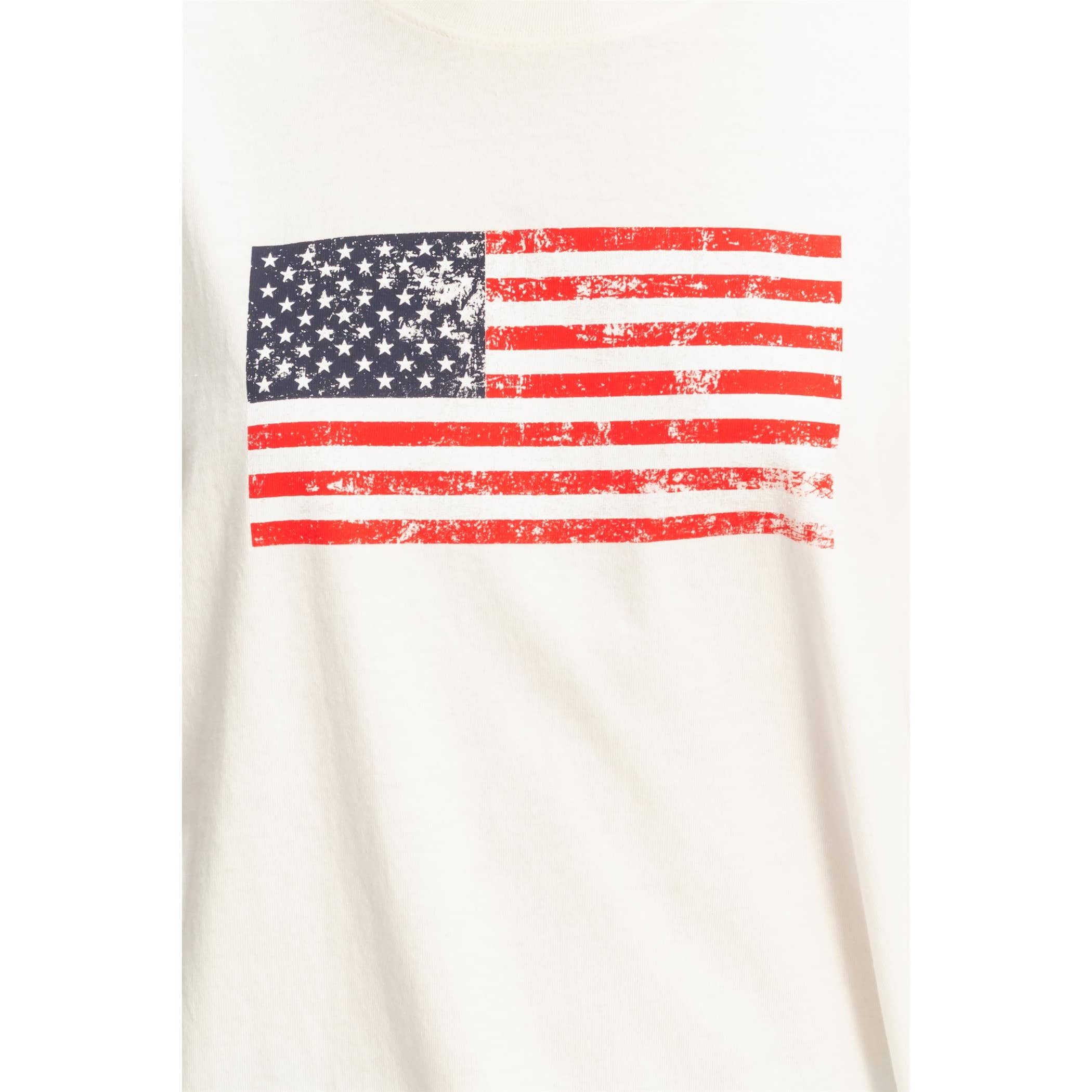 Mineral Washed Flag Graphic Tee