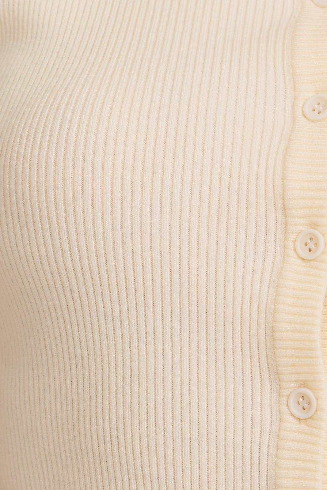 Sleeveless Button Down Ribbed Sweater Top