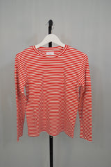 Striped Long Sleeve in Red White Stripe