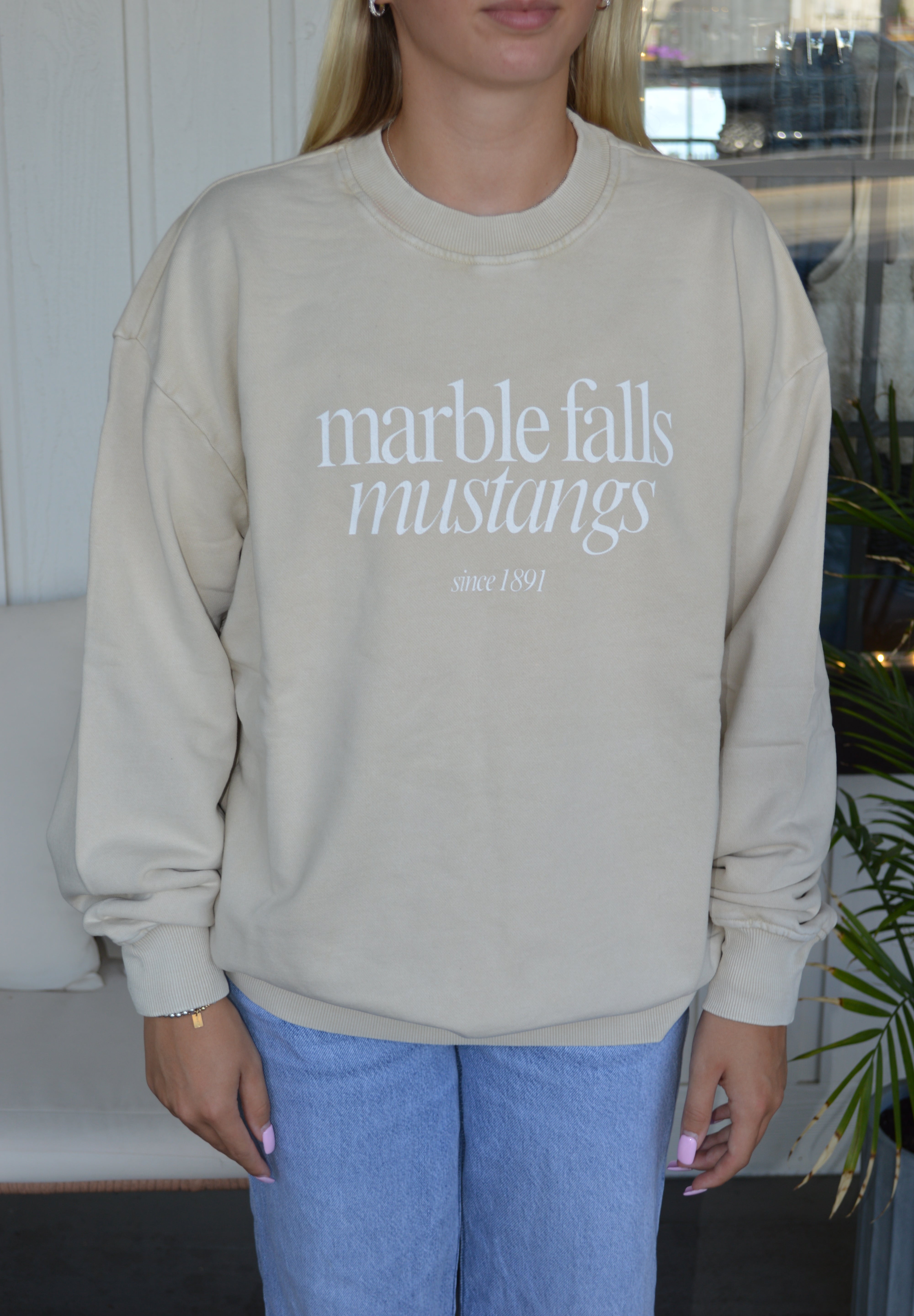 Marble Falls Mustangs Crewneck