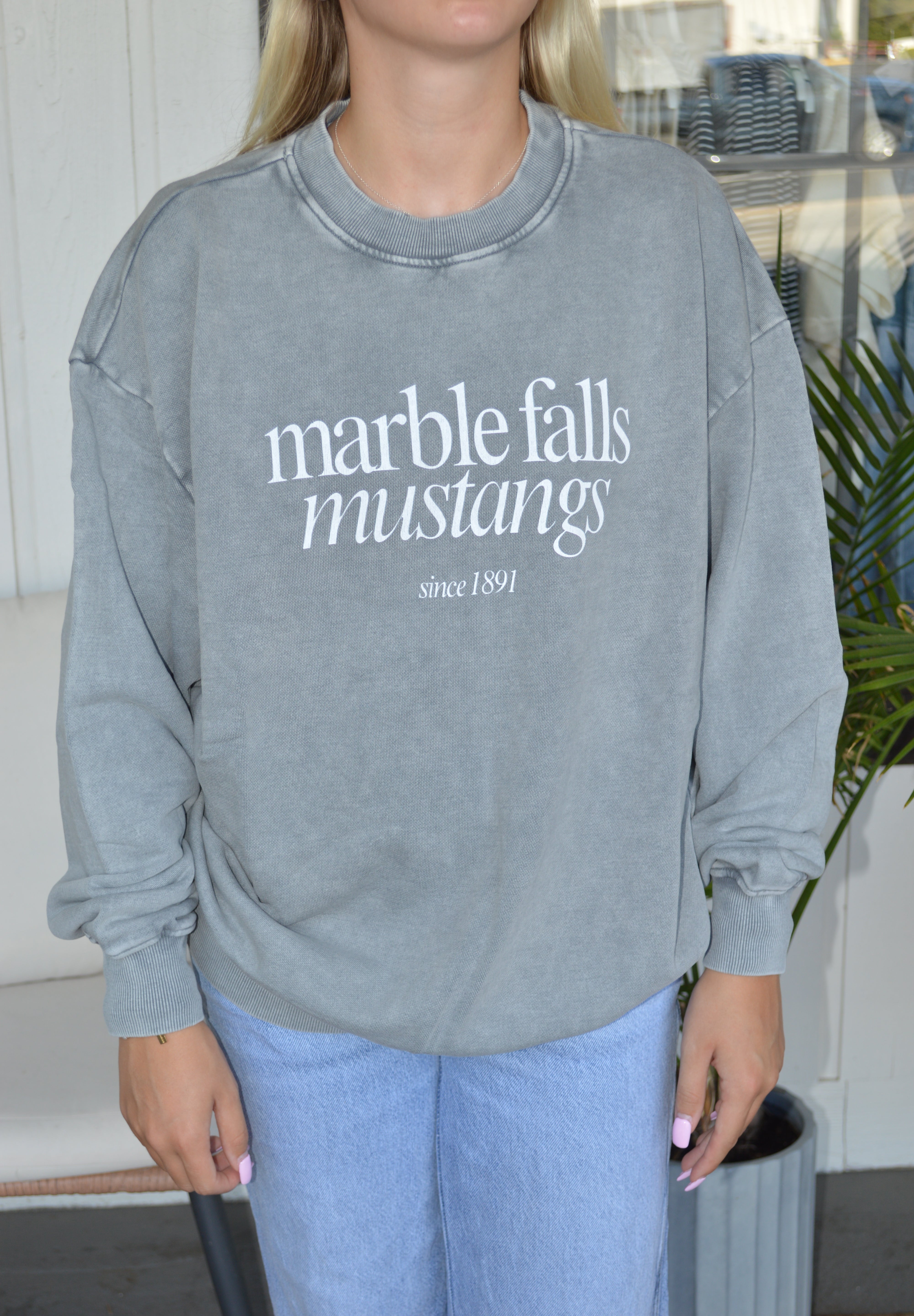 Marble Falls Mustangs Crewneck