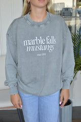 Marble Falls Mustangs Crewneck