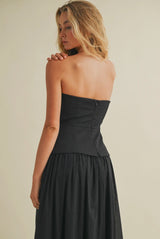 Corset Lined Strapless Dress
