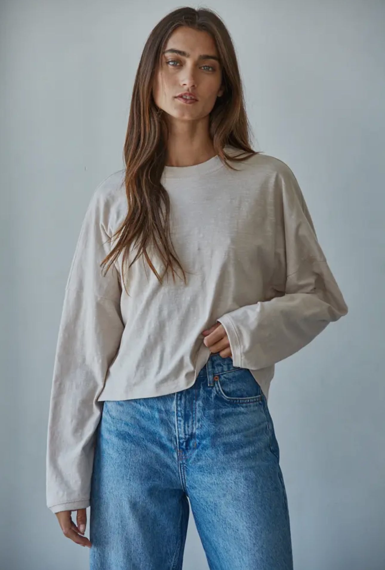 Everyday Mock Long Sleeve Knit
