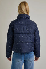 Floral Dot Puffer Jacket