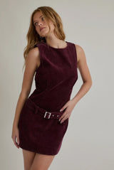 Sleeveless Mini Dress W/ Belt