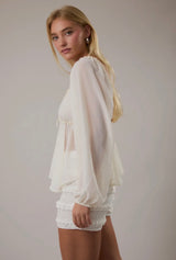 Cream Air Blouse