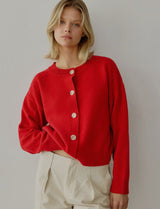 Lucy Cardigan in Red