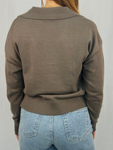 Collared Knitted Sweater