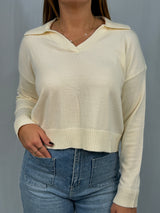 Collared Knitted Sweater