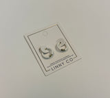 Scarlett - White - 10mm Huggie Hoop