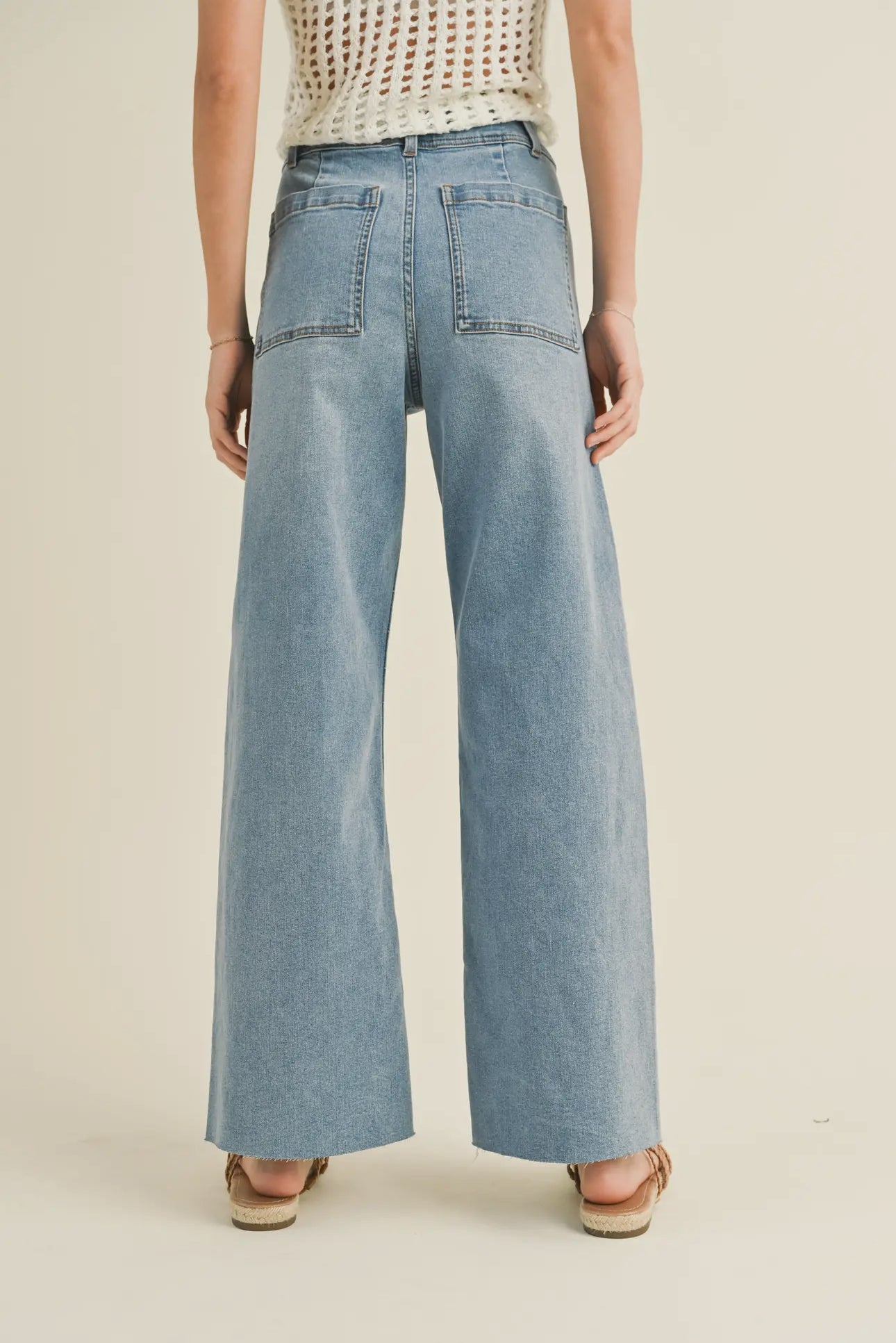 Straight Wide Leg Pants