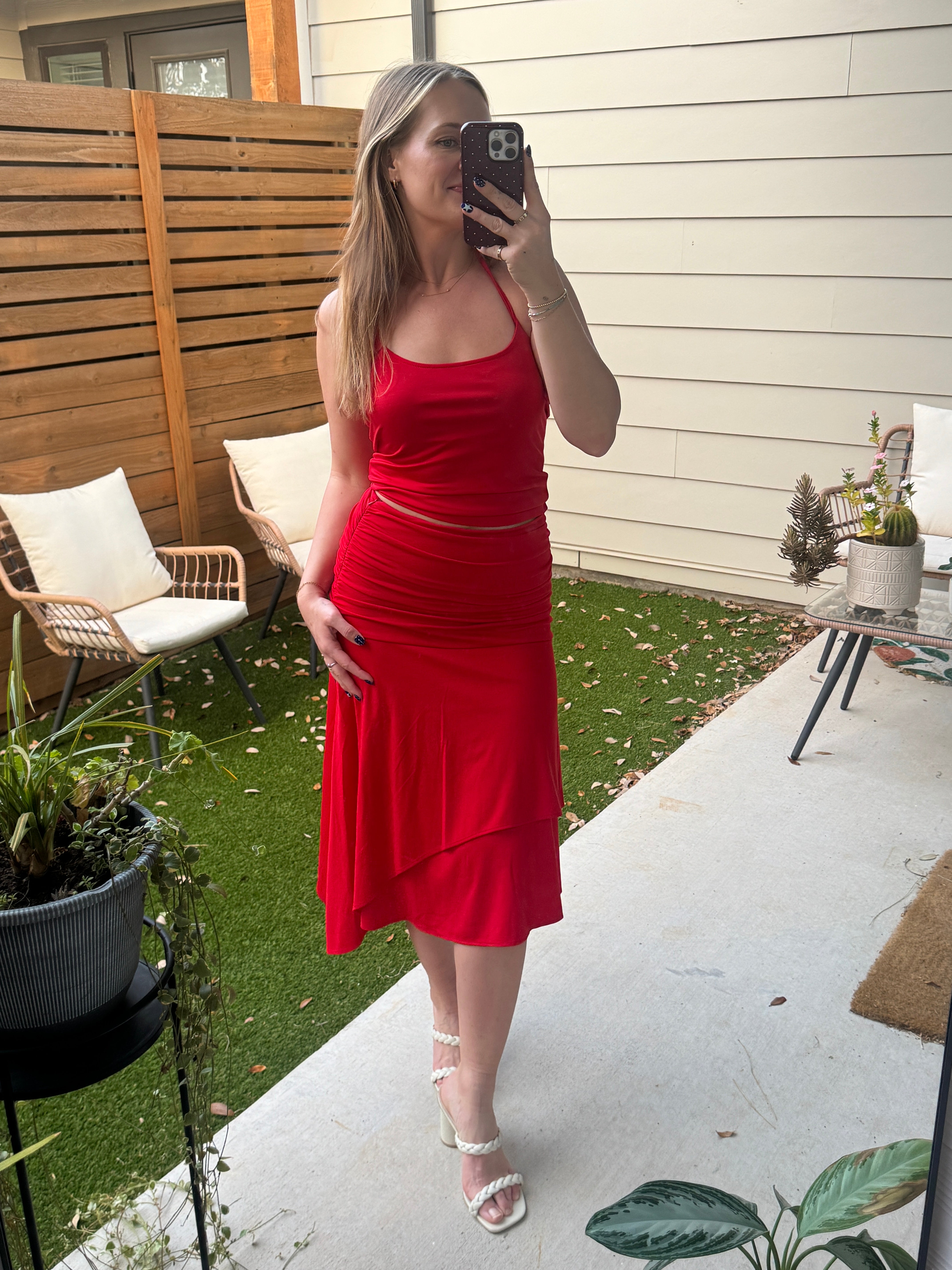 Red Halter Tank (Set)