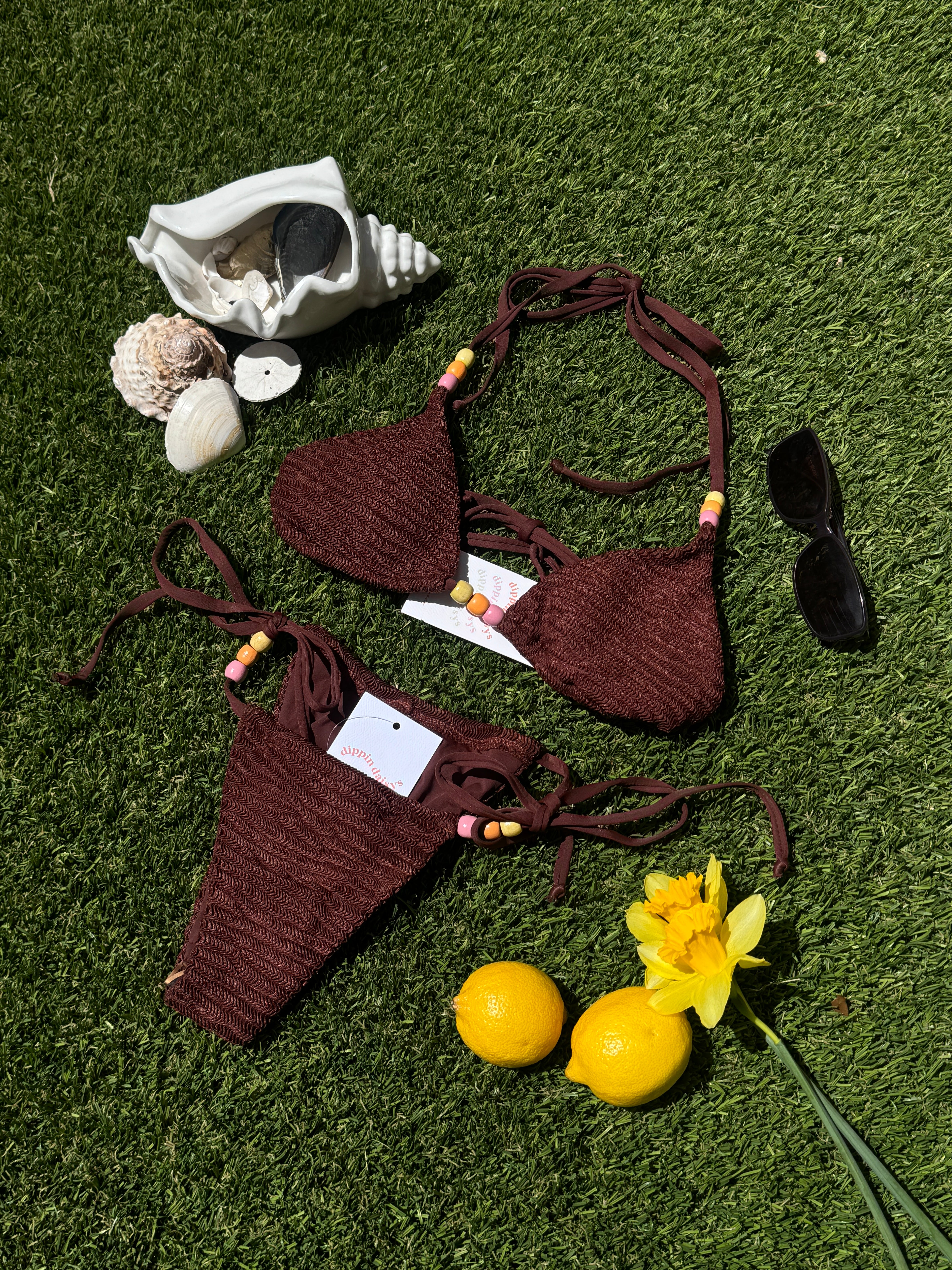 Bali Triangle Bikini Top - Mocha