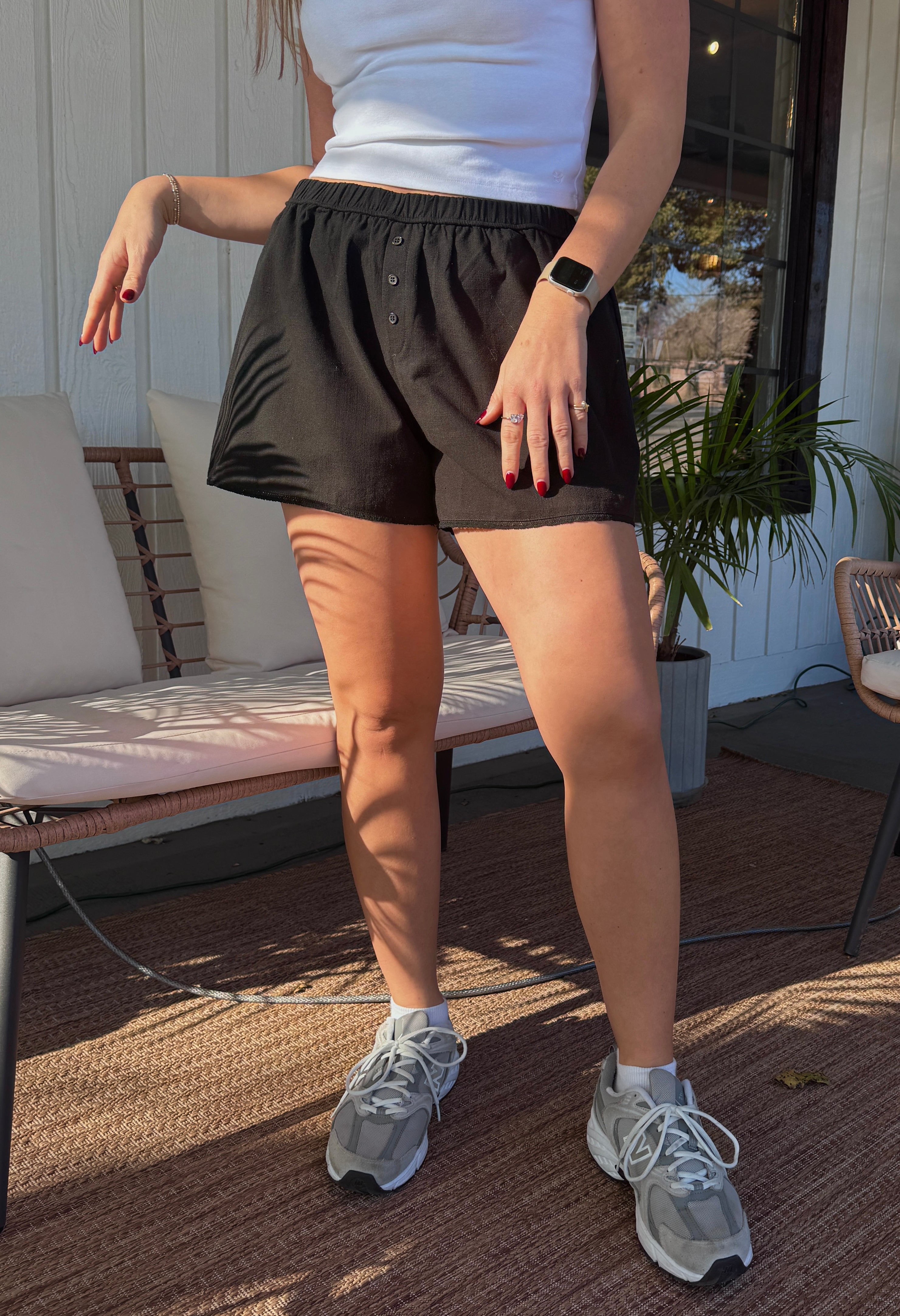 Lace Trim Boxer Shorts