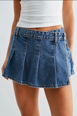 Pleated Cross Over Skort