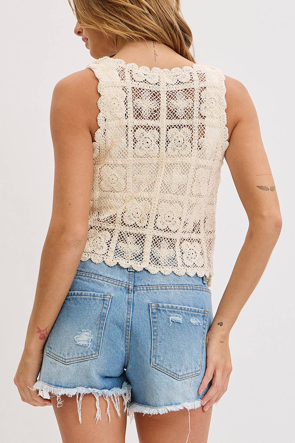Boho Crochet Lace Top