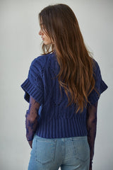 Thick Knit Short Sleeve Sweater