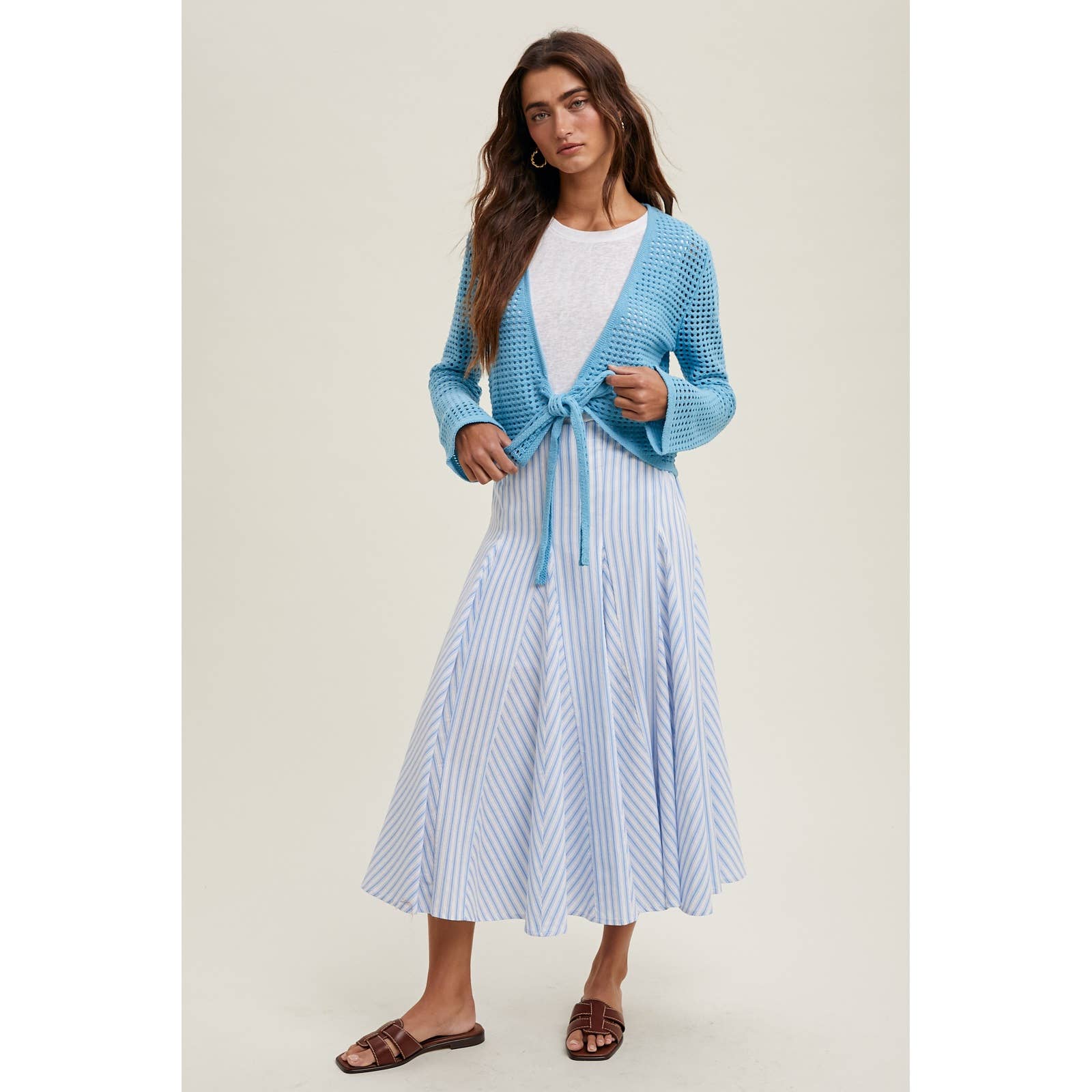 Farrah Striped Skirt