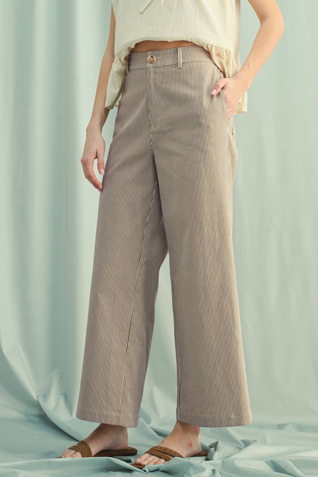 Striped Wide Leg Pant