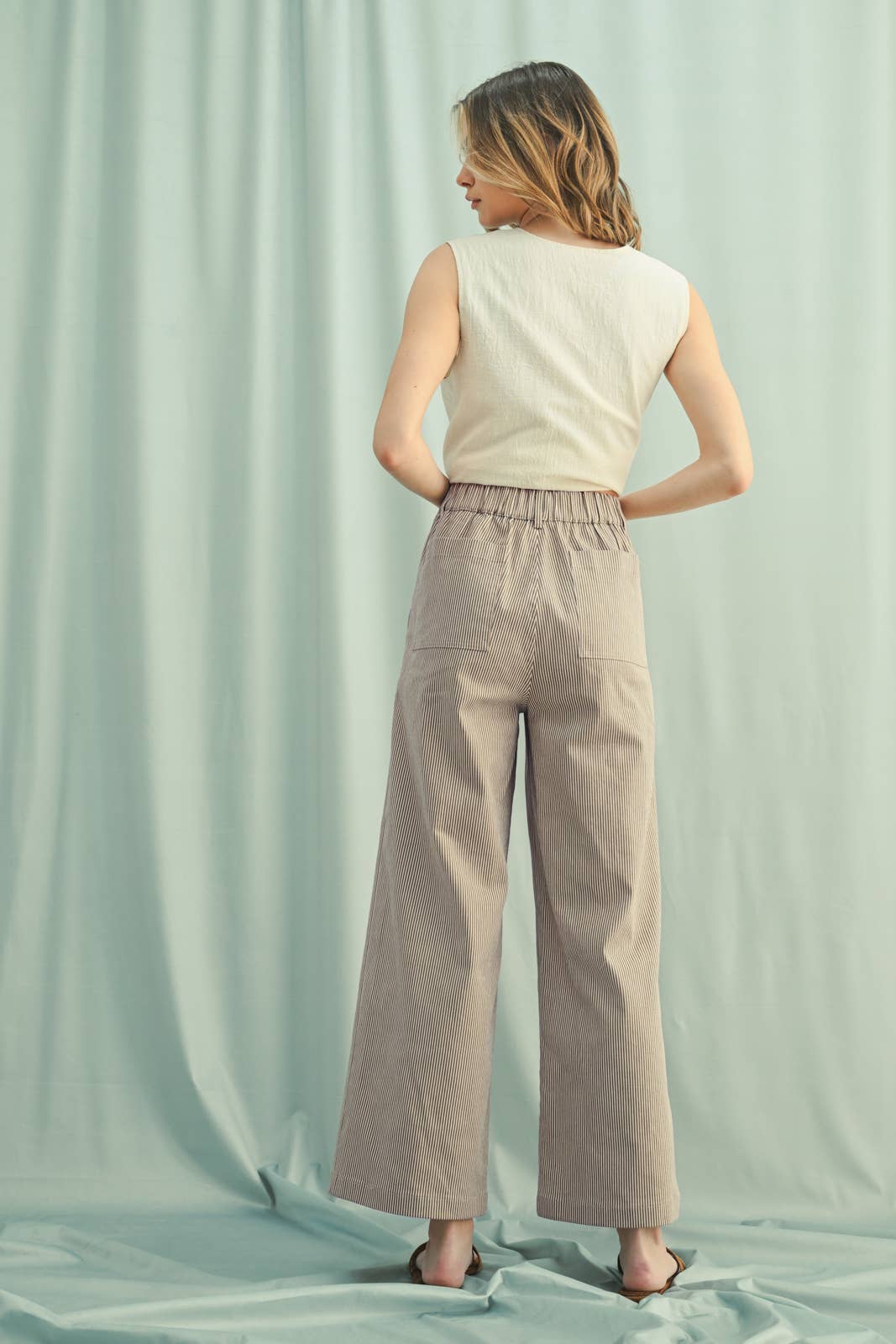 Striped Wide Leg Pant
