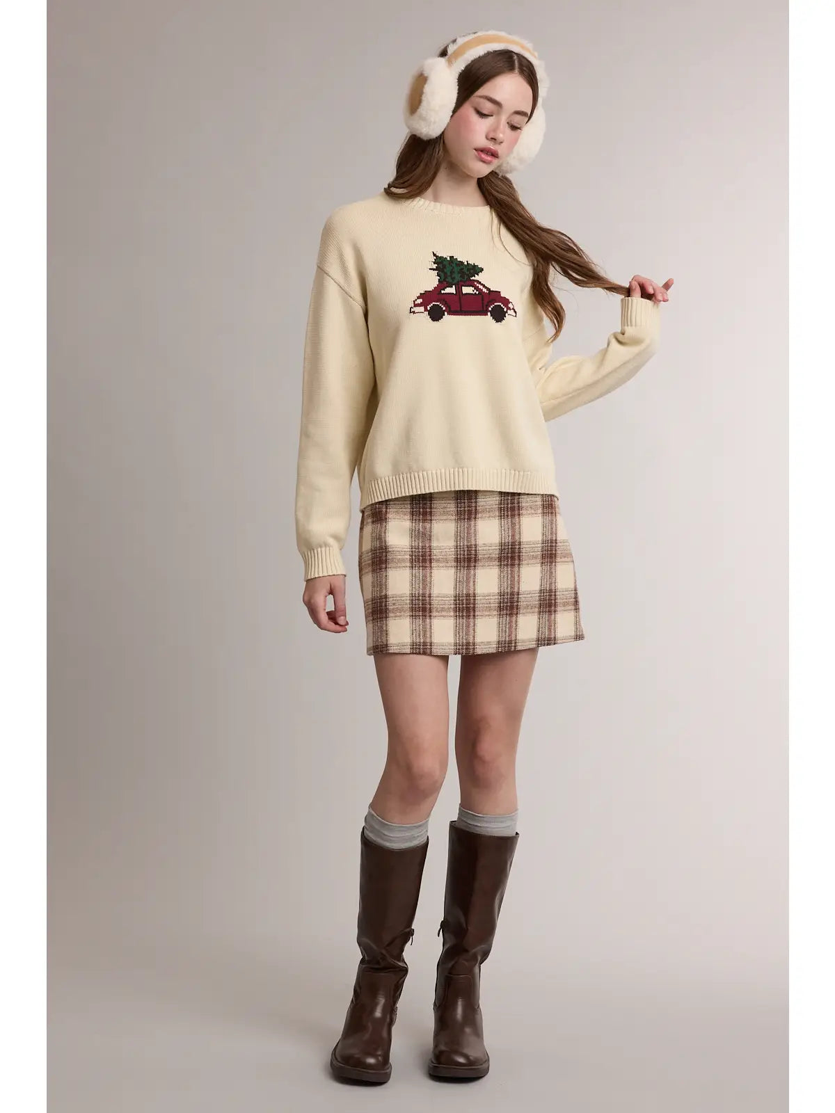 Christmas Tree Car Sweater