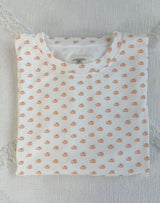 Pumpkin Fall Autumn Short Sleeve Pajama Top