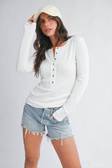 Henley Long Sleeve Top
