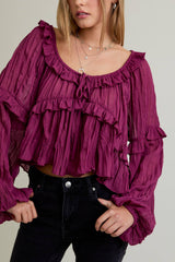 Ruffle Detail Blouse