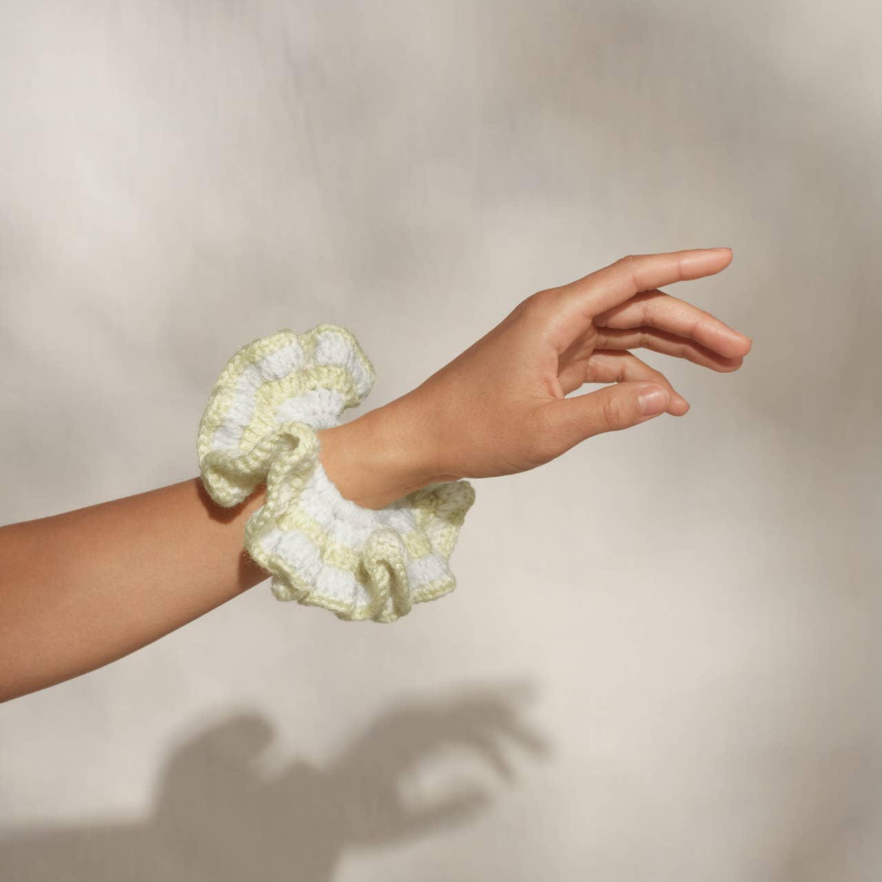 Crochet Scrunchie -  Butter Yellow