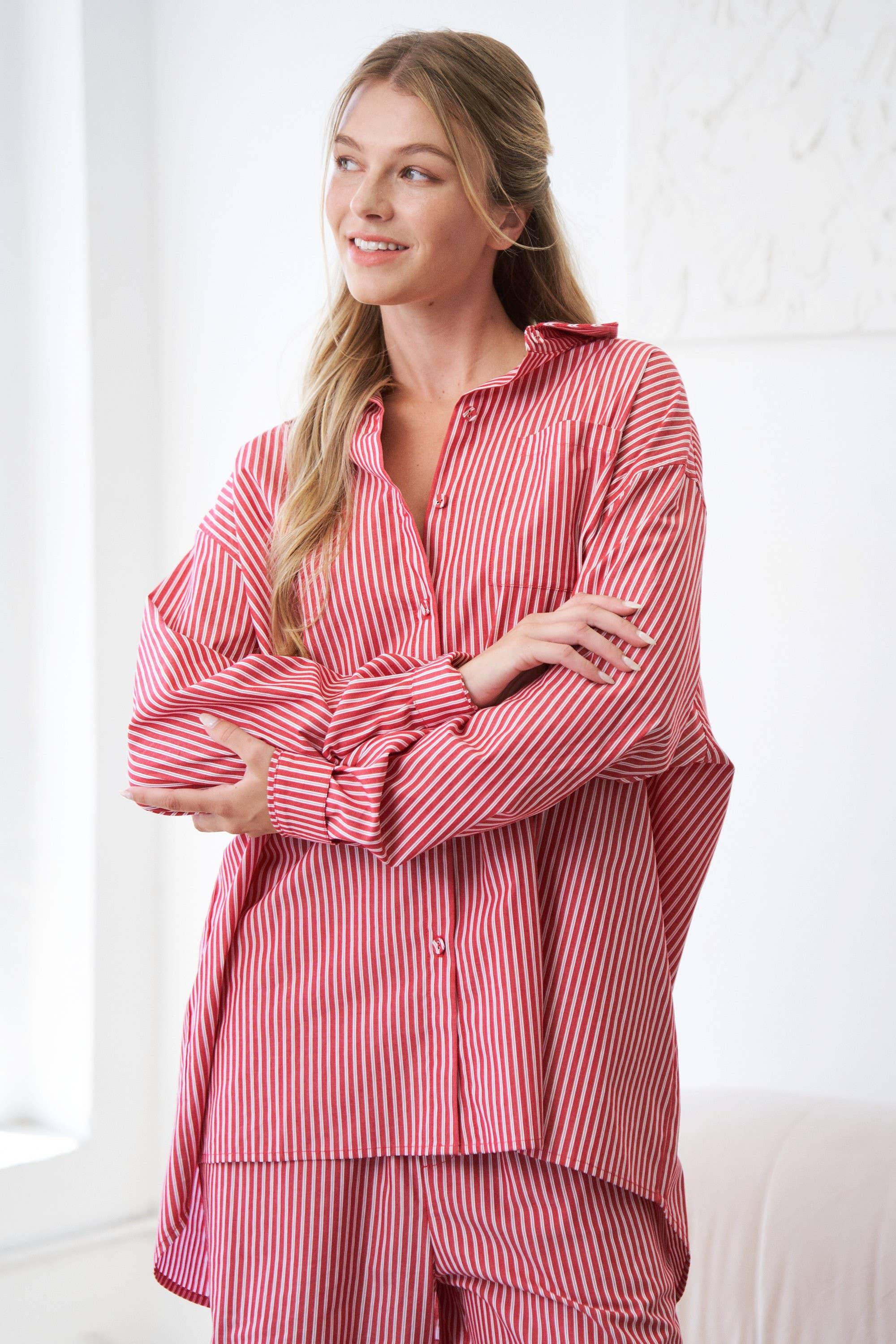 Red Ruby Striped Shirt