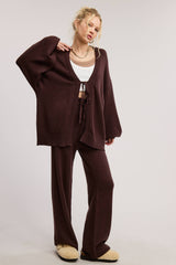 Chocolate Knit Cardigan