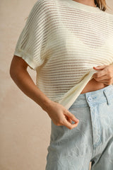 Knitted Back Detail Top