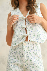 Floral Print Vest