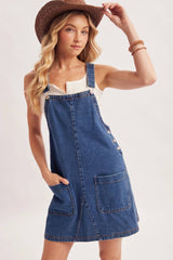 Denim Overall Mini Dress