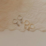 April Raindrop Dangle Hoops