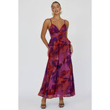 Floral Dark Rose Maxi Dress
