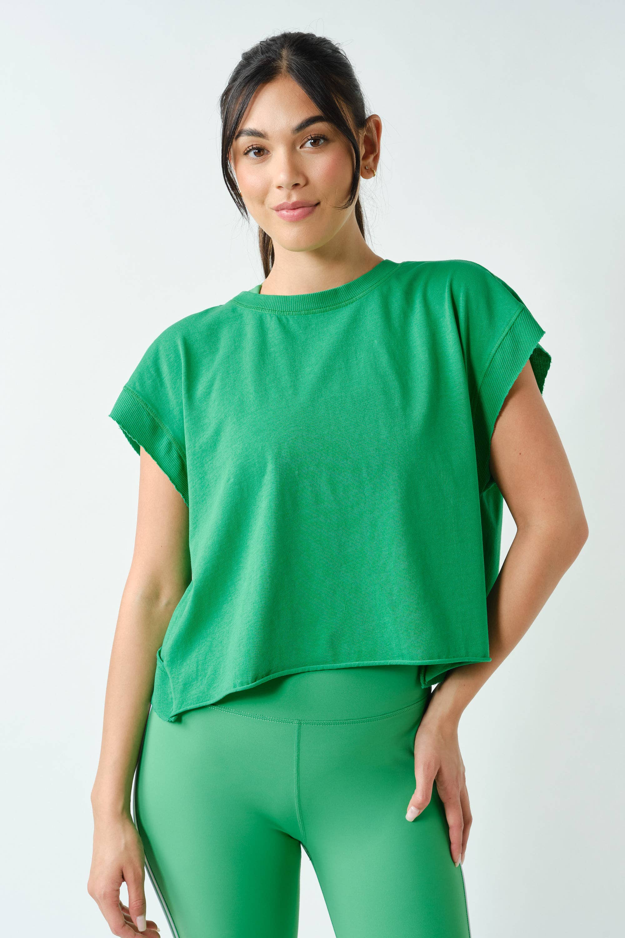 Flow Open-Back Pima Cotton Tee