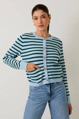 Kerri Stripe Sweater Cardigan