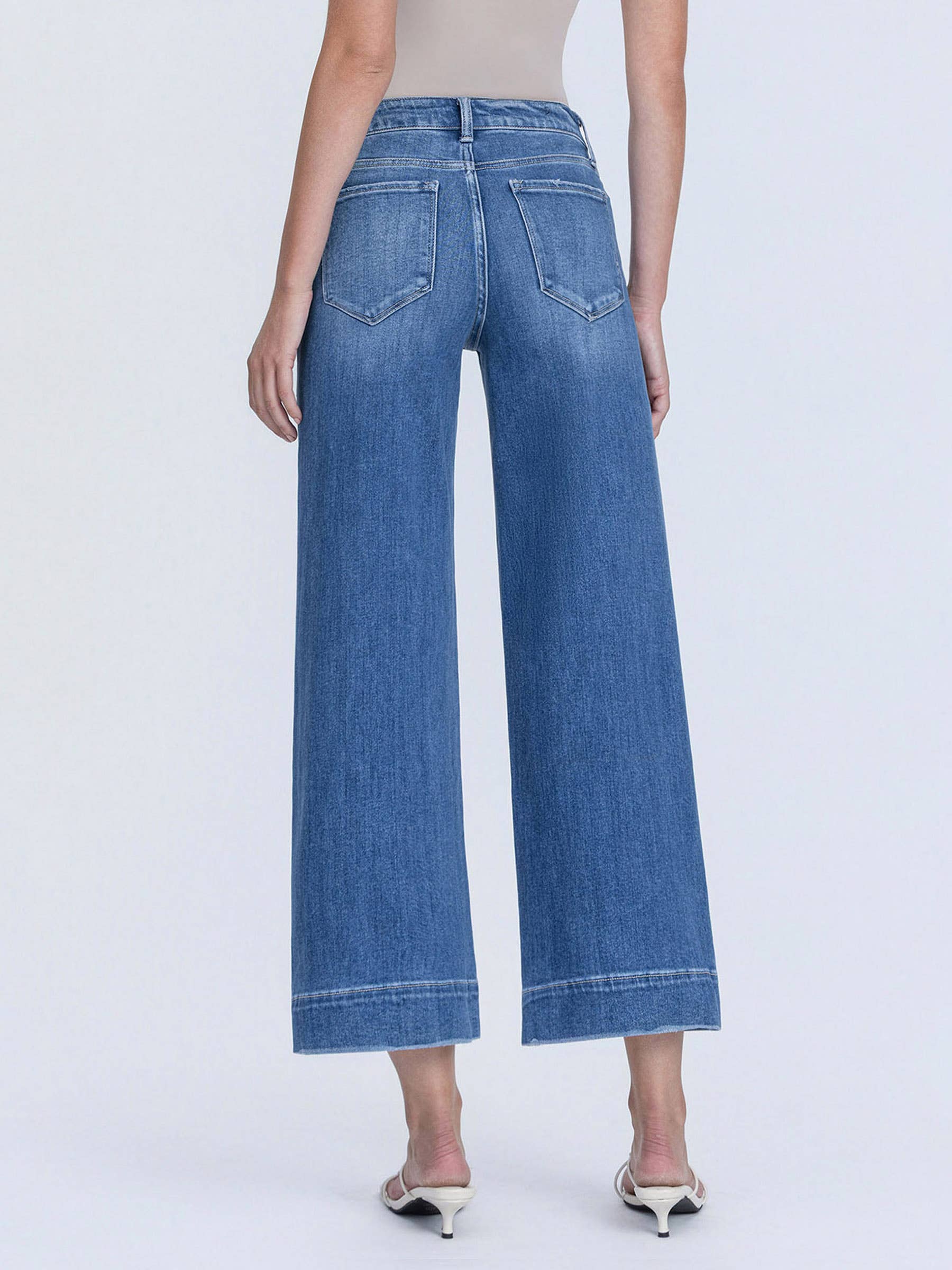 Crop Wide Leg Trouser Pant