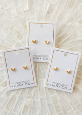 Screwback Stud Earrings - Bella Butterfly