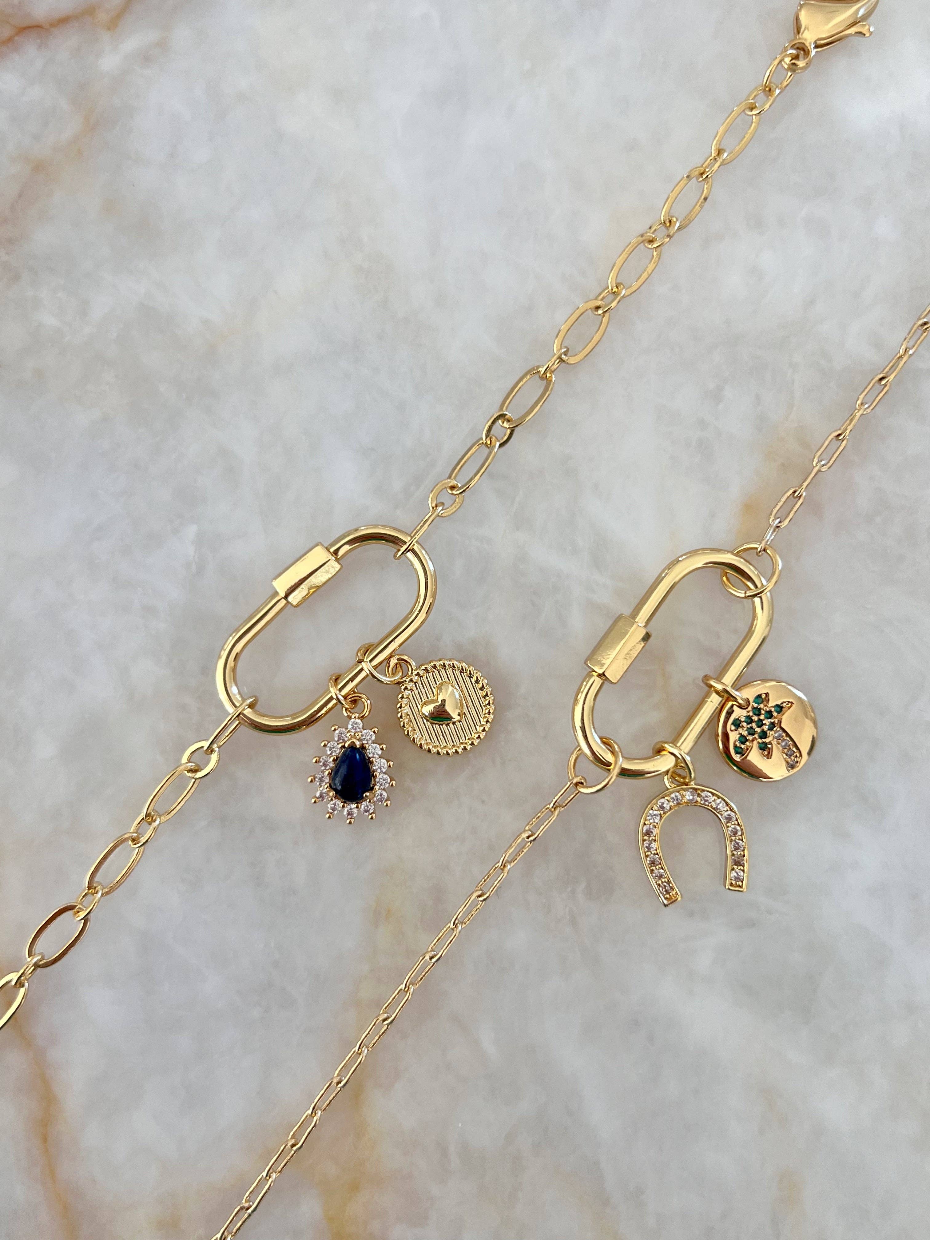 Unique Link Chain with Lock Bracelet