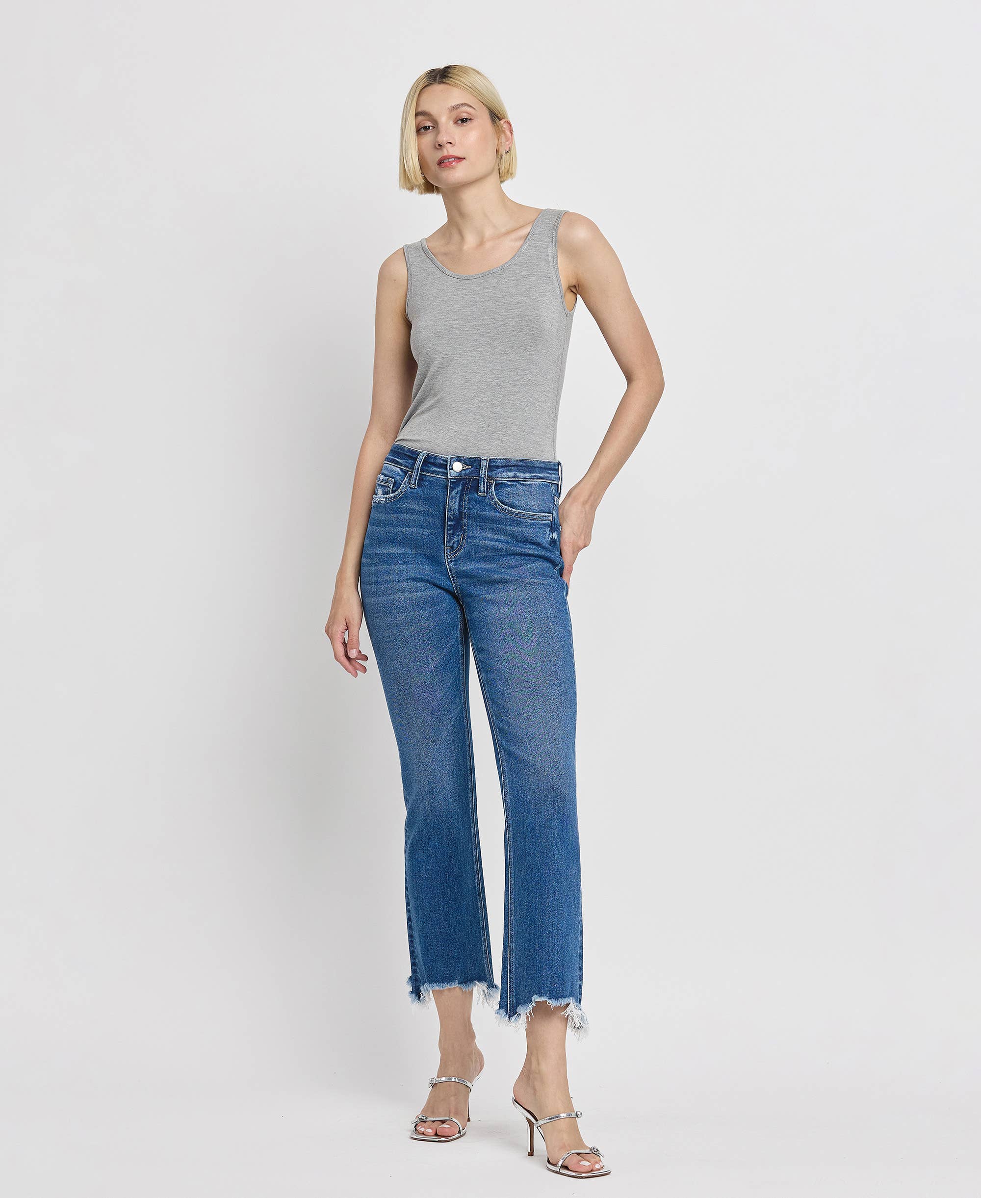 High Rise Kick Flare Jeans in Generosity