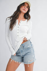 Henley Long Sleeve Top