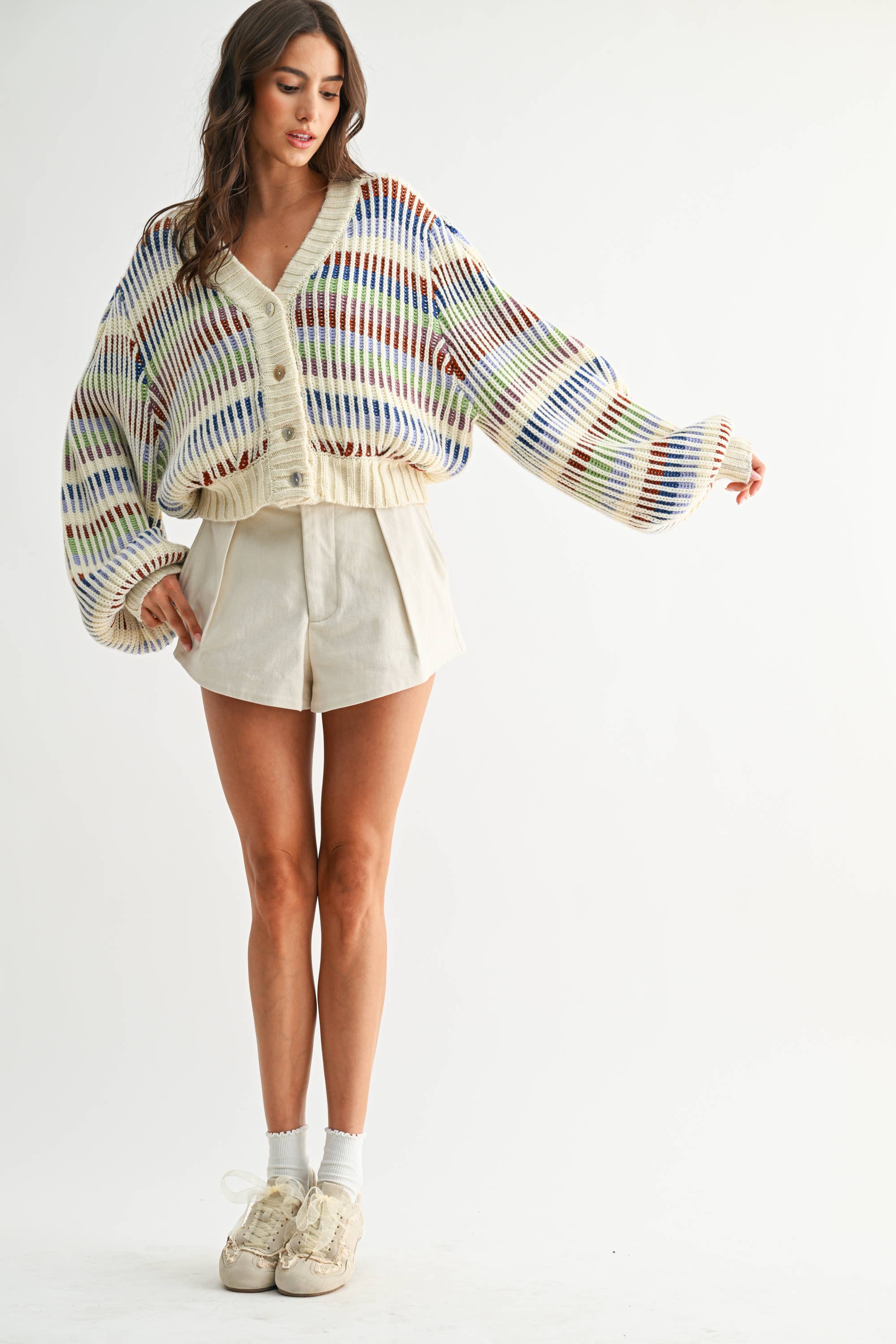 Rainbow Knit Cardigan
