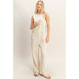 Floral Patterned Overalls