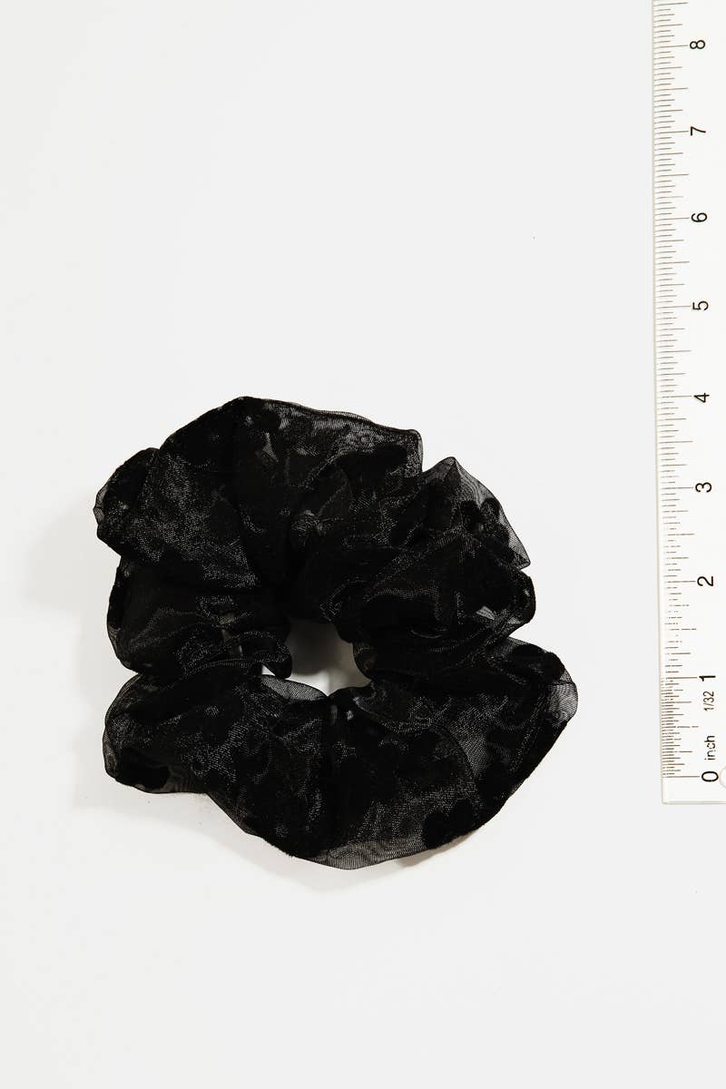Two Piece Flower Print Scrunchie Set