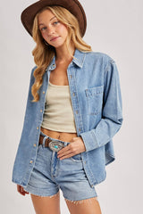 Denim Button Down Shirt
