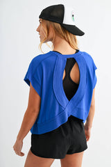 Flow Open-Back Pima Cotton Tee