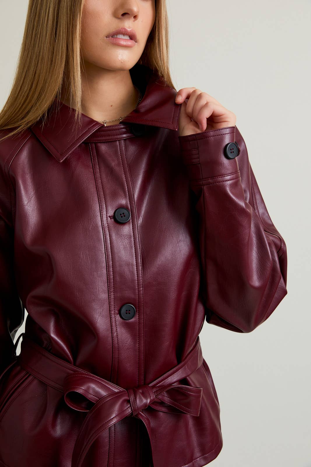 Aliana Cropped Trench Coat